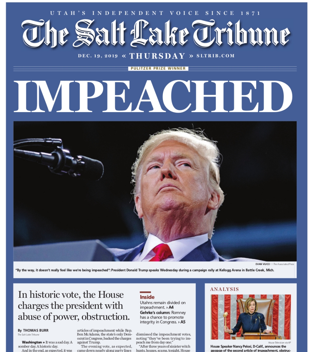 The salt lake tribune utah newseumed
